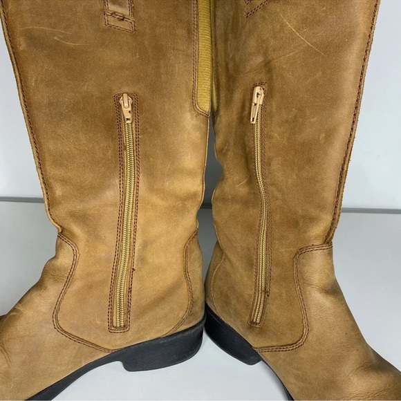Keen Womens Tyretread Tall Riding Boots Snow Leather Waterproof Tan Size 7 - Picture 4 of 12